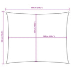 Sonnensegel Oxford-Gewebe Rechteckig 5x6 m Braun