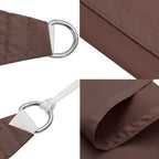 Sonnensegel Oxford-Gewebe Rechteckig 5x8 m Braun