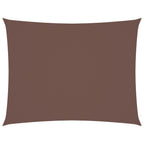 Sonnensegel Oxford-Gewebe Rechteckig 6x8 m Braun