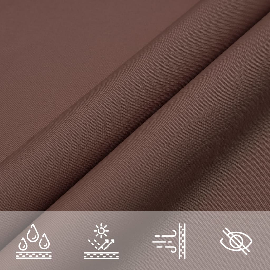 Sonnensegel Oxford-Gewebe Dreieckig 5x5x6 m Braun