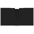 Badezimmerschrank Schwarz 60x32x53,5 cm Holzwerkstoff