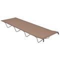 Campingbett 180x60x19 cm Oxford-Gewebe und Stahl Taupe