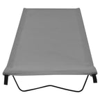 Campingbetten 2 Stk. 180x60x19 cm Oxford-Gewebe und Stahl Grau