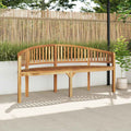 Bananenbank 180 cm Massivholz Teak