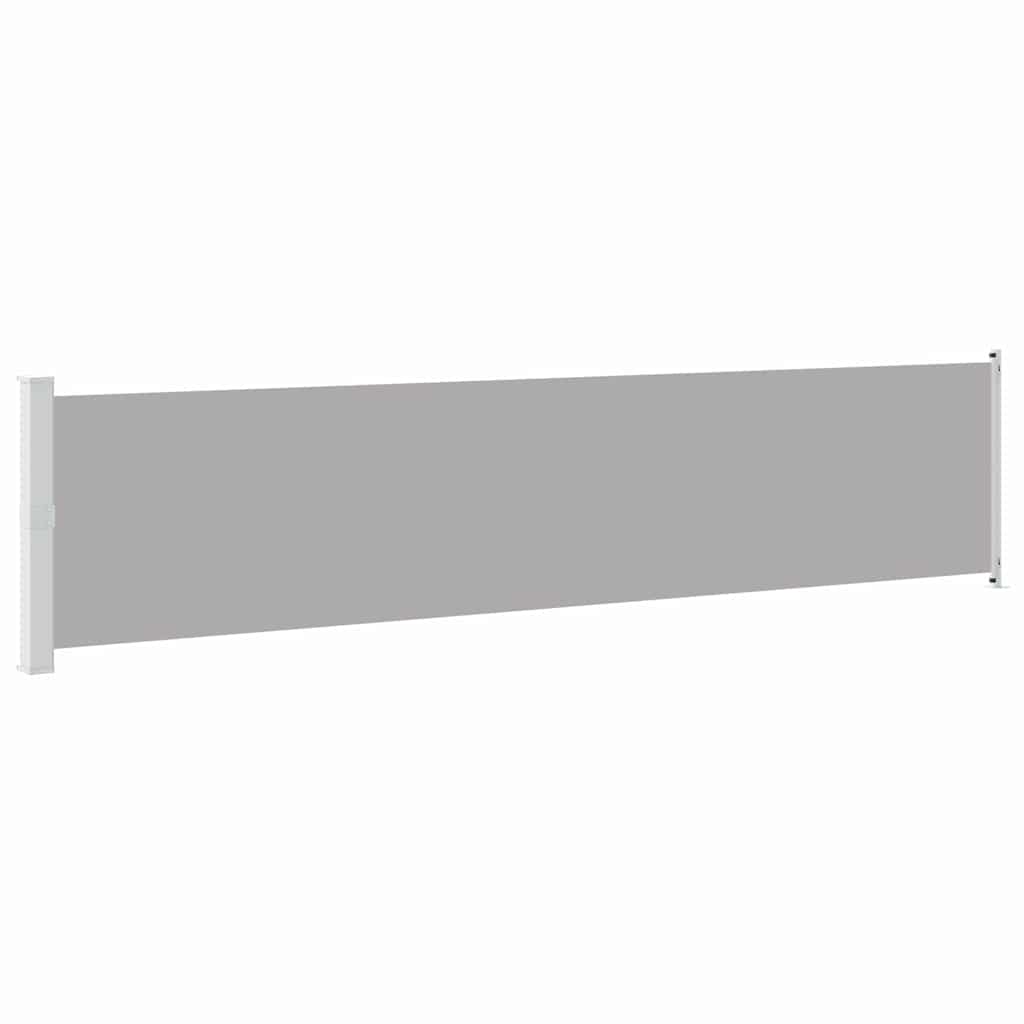 Ausziehbare Seitenmarkise 140x600 cm Grau