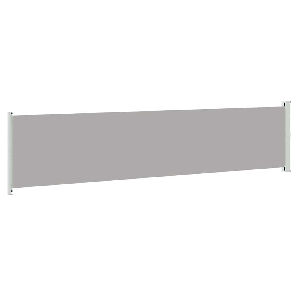 Ausziehbare Seitenmarkise 140x600 cm Grau