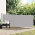 Ausziehbare Seitenmarkise 140x600 cm Grau