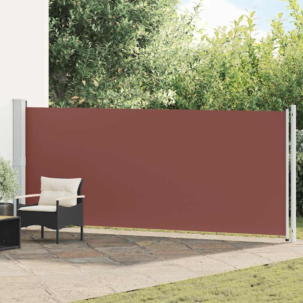 Seitenmarkise Ausziehbar 600x160 cm Braun