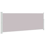 Seitenmarkise Ausziehbar 180x500 cm Grau