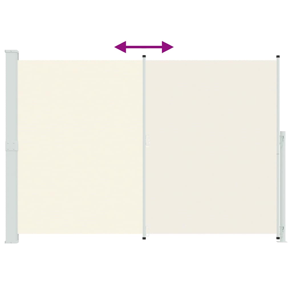Seitenmarkise Ausziehbar 200x300 cm Creme