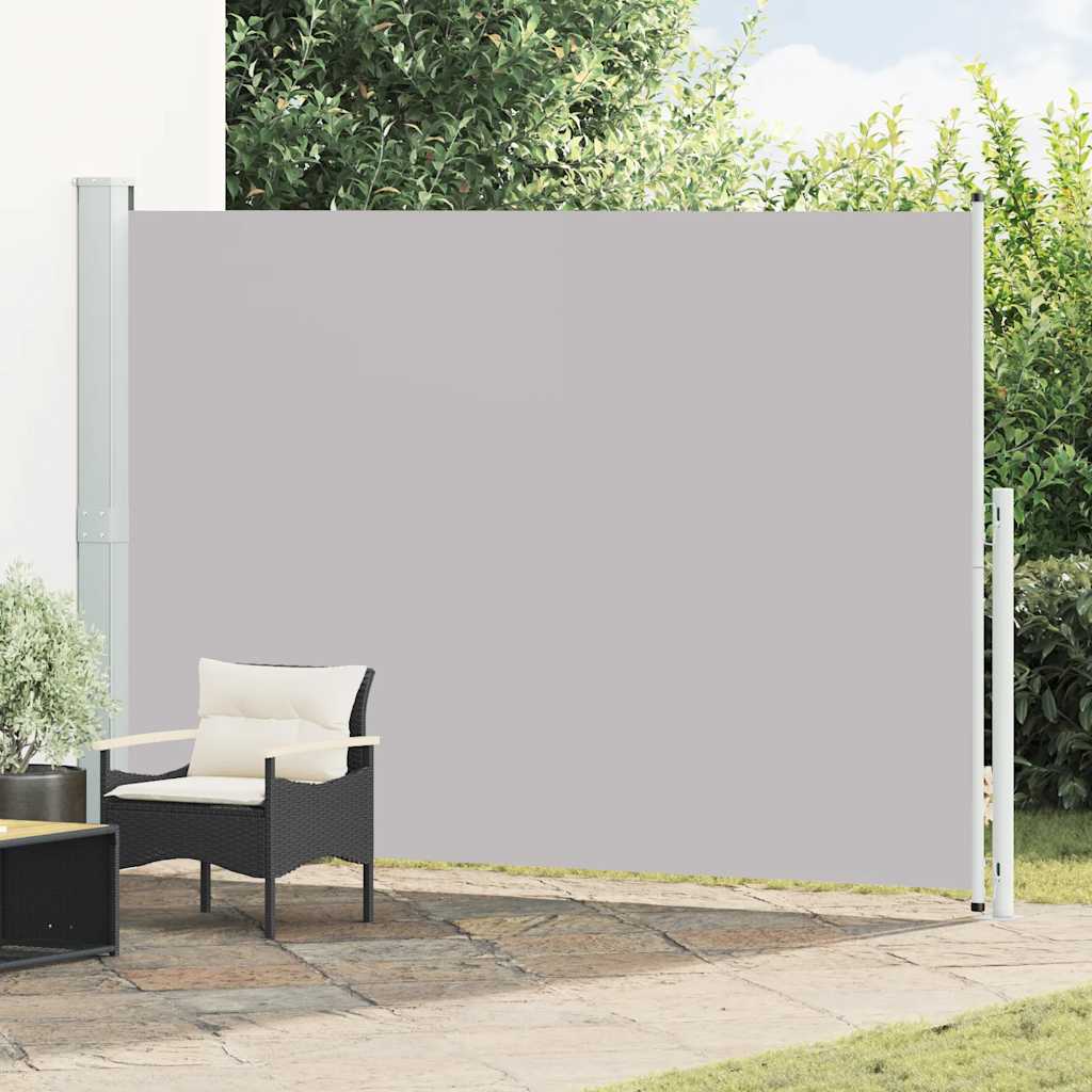 Seitenmarkise Ausziehbar 200x300 cm Grau