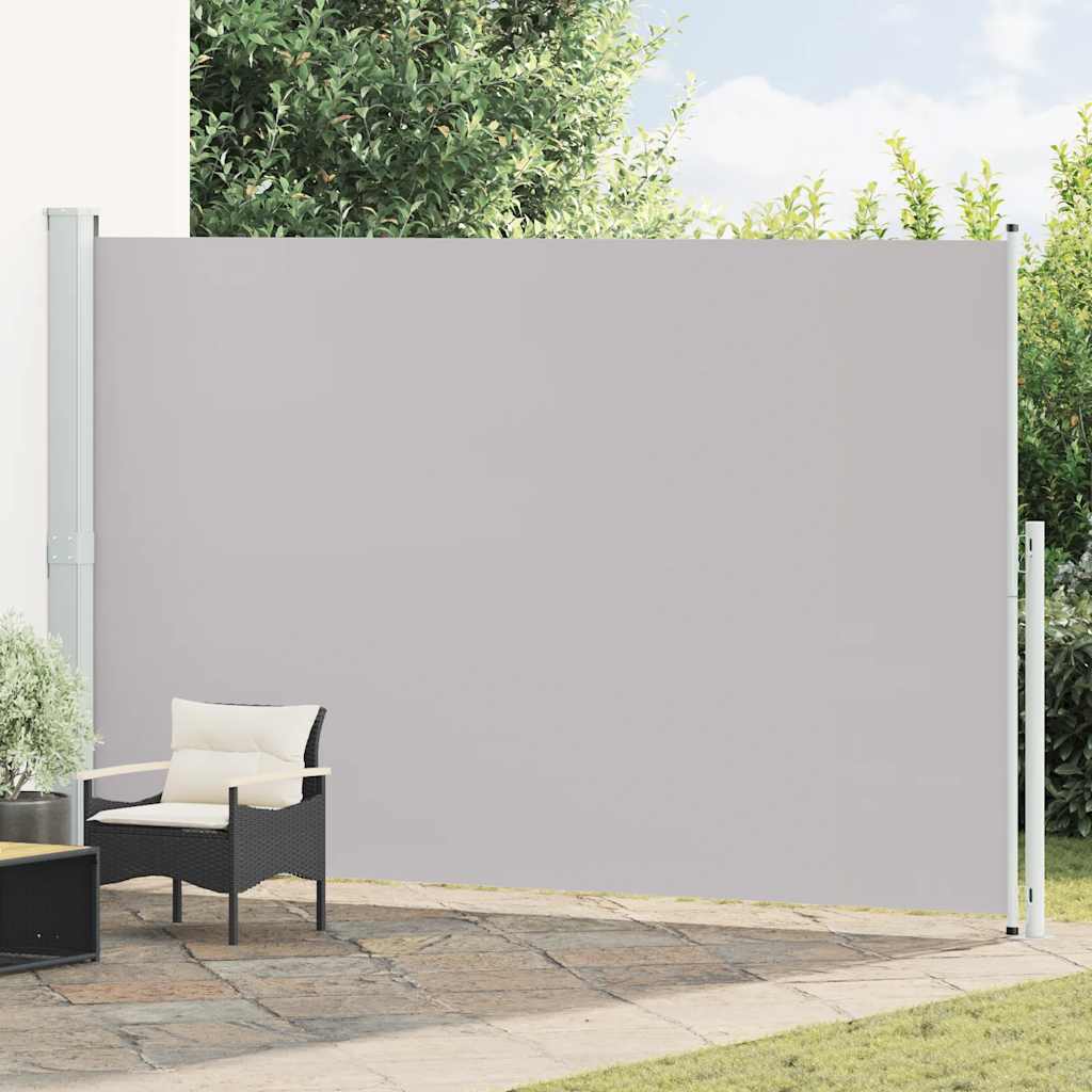 Seitenmarkise Ausziehbar 220x500 cm Grau
