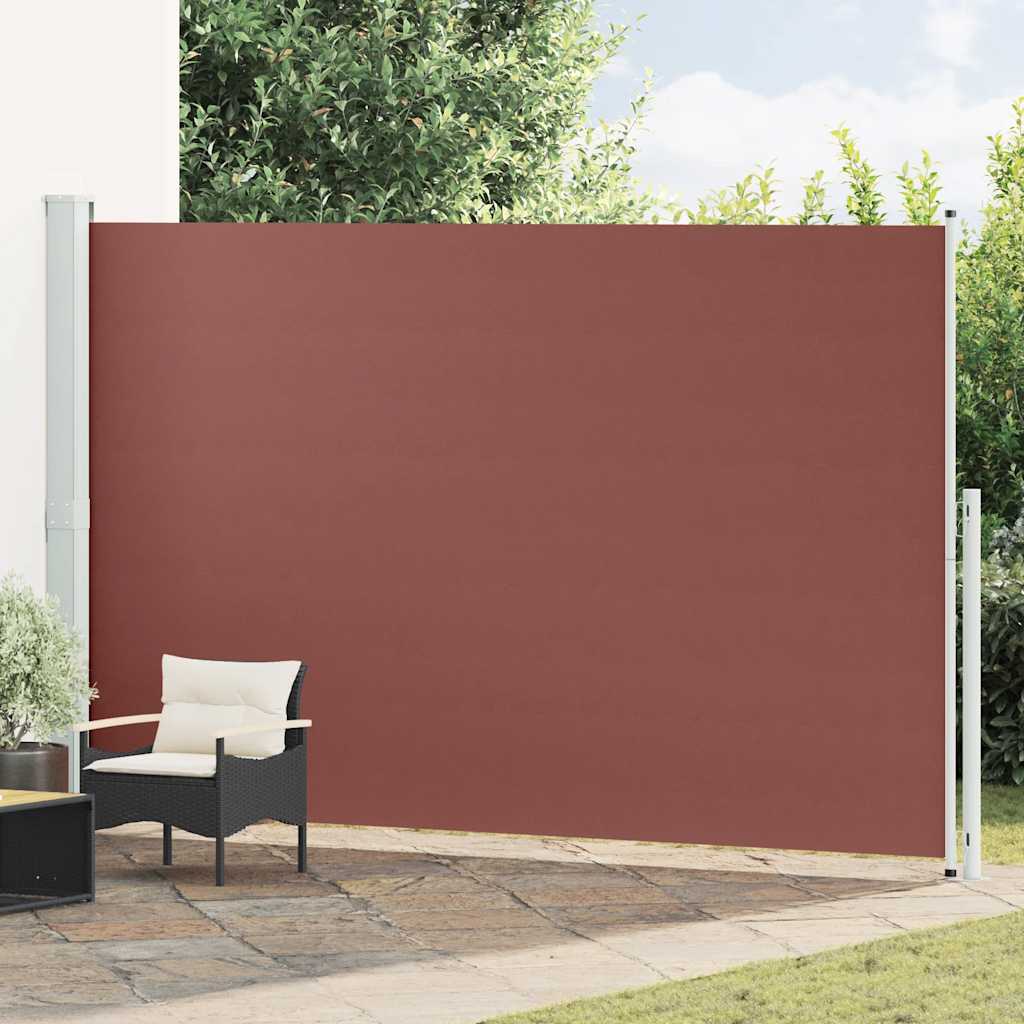 Seitenmarkise Ausziehbar 220x500 cm Braun