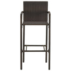 Barhocker 4 Stk. Braun Poly Rattan