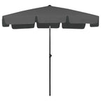 Strandschirm Anthrazit 200x125 cm