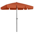 Strandschirm Terrakottarot 200x125 cm