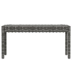 6-tlg. Garten-Lounge-Set mit Kissen Poly Rattan Grau