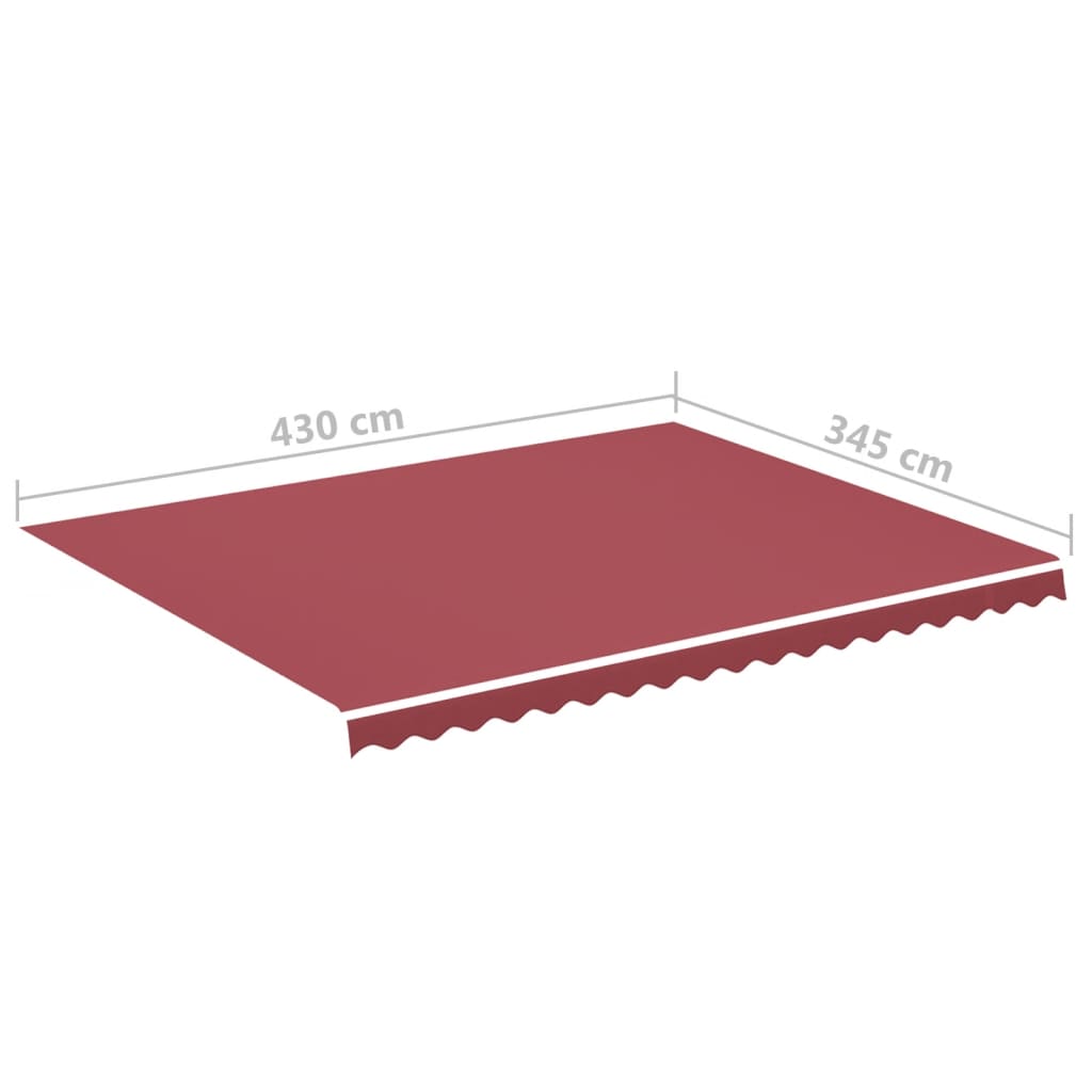 Markisenbespannung Burgunderrot 4,5x3,5 m