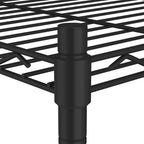 Lagerregal mit 4 Böden 90x35x137 cm Schwarz 200 kg