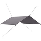 Outdoor-Tarp 4x4 m Grau