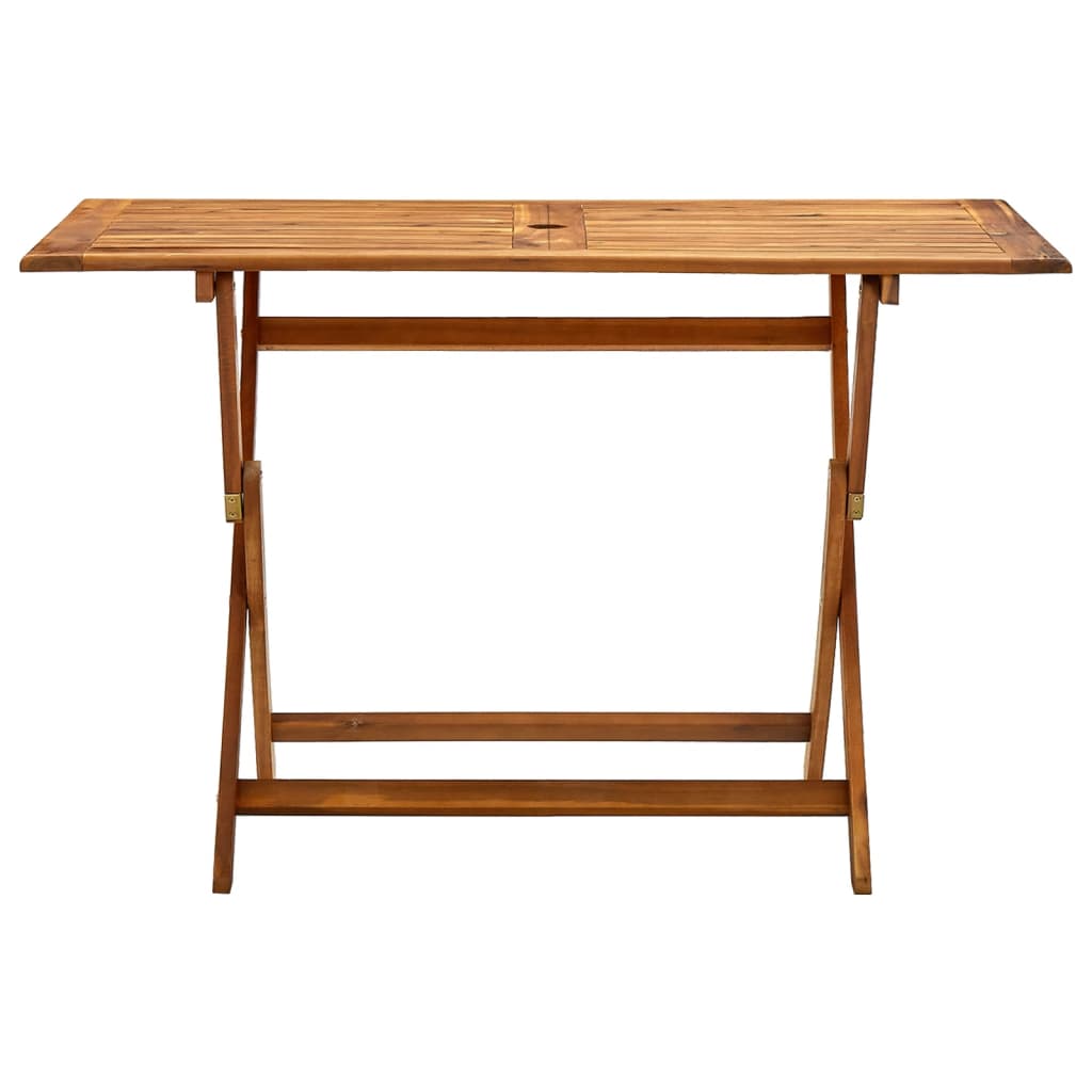 Klappbarer Gartentisch 120x70x75 cm Massivholz Akazie