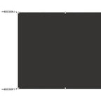 Senkrechtmarkise Anthrazit 140x800 cm Oxford-Gewebe