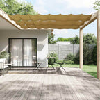 Senkrechtmarkise Beige 140x1200 cm Oxford-Gewebe