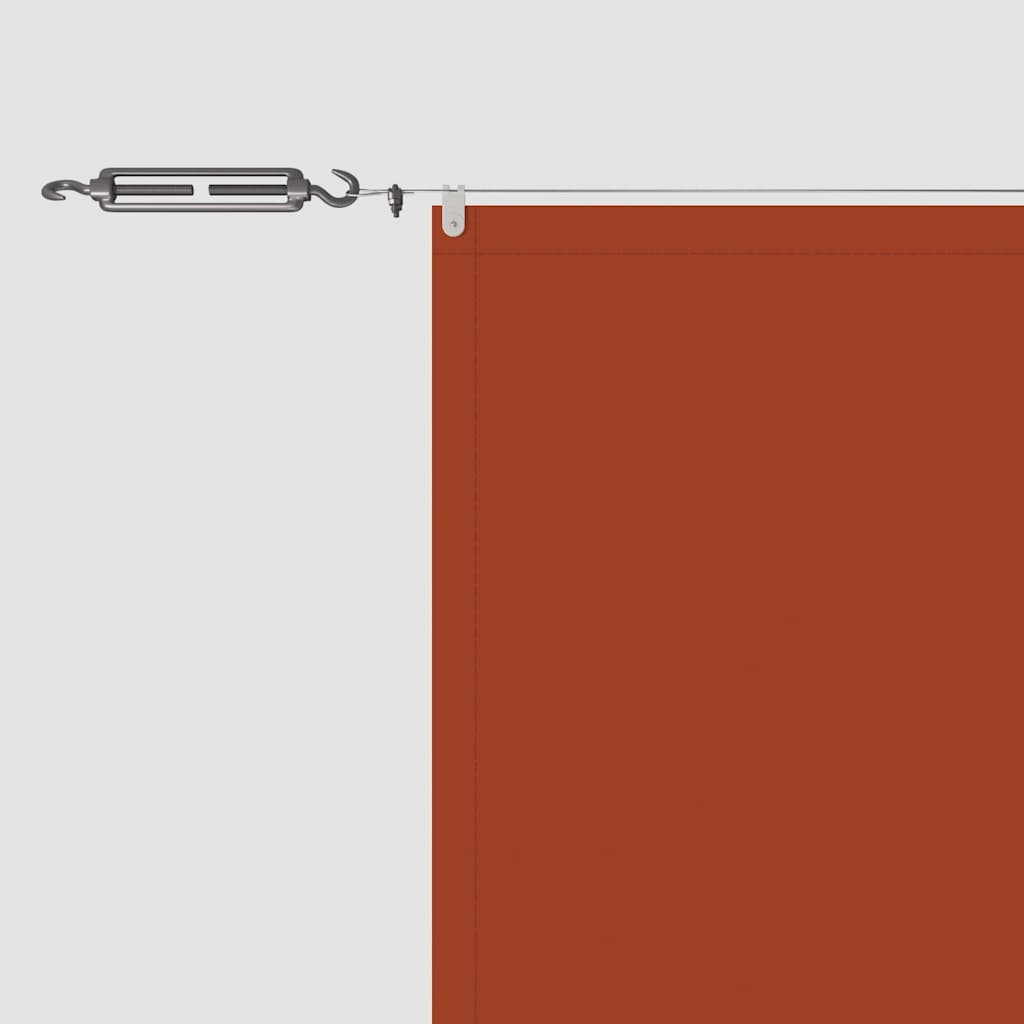 Senkrechtmarkise Terrakotta 140x800 cm Oxford-Gewebe