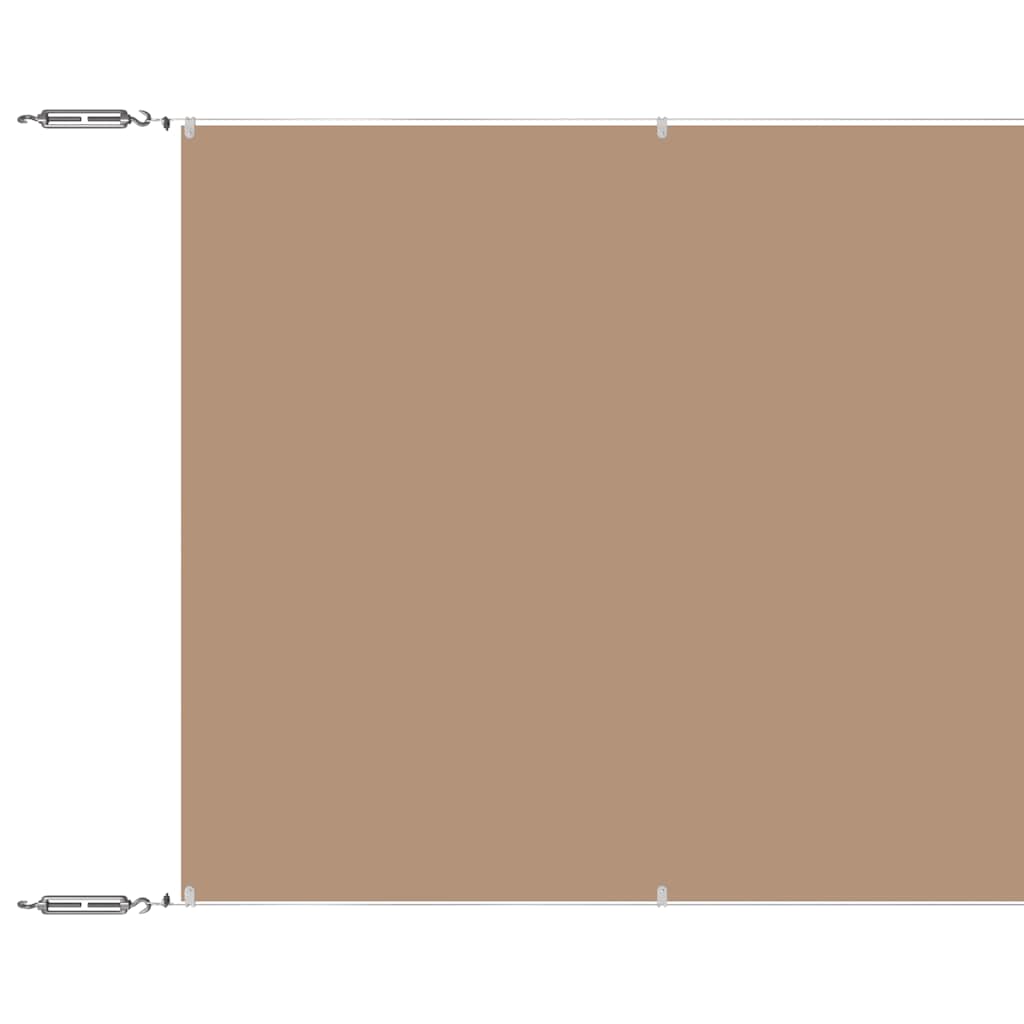Senkrechtmarkise Taupe 100x1000 cm Oxford-Gewebe