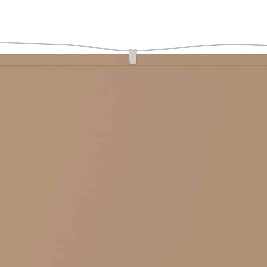 Senkrechtmarkise Taupe 100x1000 cm Oxford-Gewebe