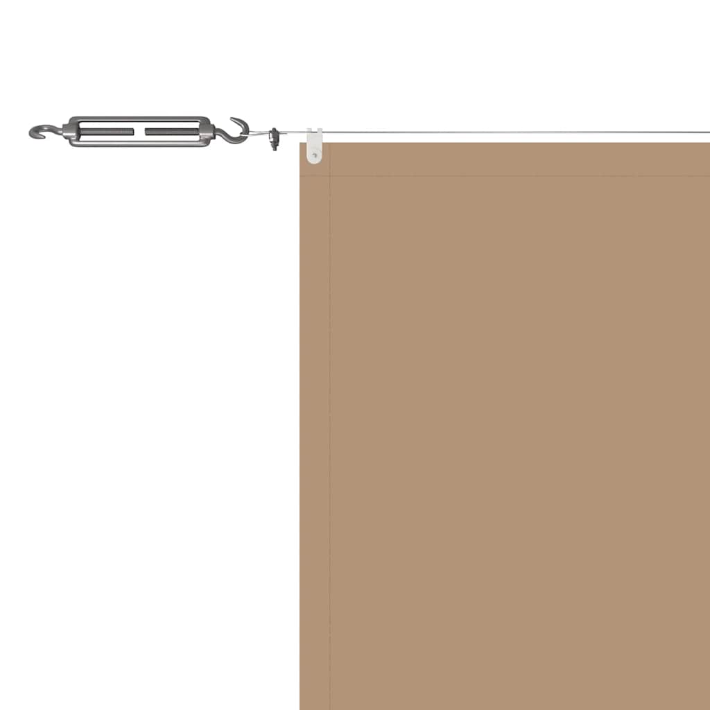 Senkrechtmarkise Taupe 180x1000 cm Oxford-Gewebe