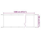Senkrechtmarkise Blau 140x1200 cm Oxford-Gewebe