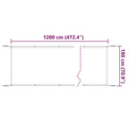 Senkrechtmarkise Blau 180x1200 cm Oxford-Gewebe