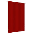 Balkon-Sichtschutz Rot 140x240 cm Oxford-Gewebe