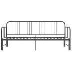 Ausziehsofa Bettgestell Grau Metall 90x200 cm