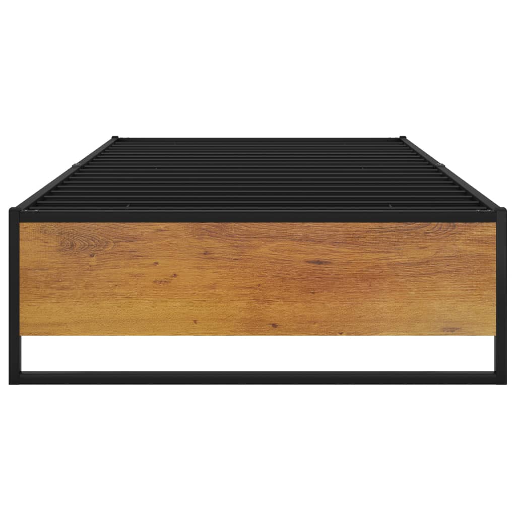 Bettgestell Schwarz Metall 90x200 cm