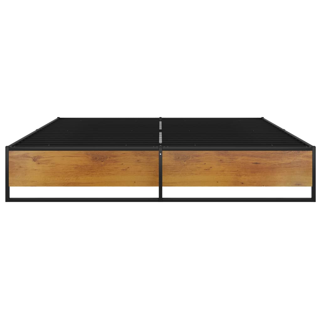 Bettgestell Schwarz Metall 140x200 cm