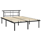 Bettgestell Schwarz Metall 140x200 cm