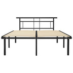 Bettgestell Schwarz Metall 140x200 cm