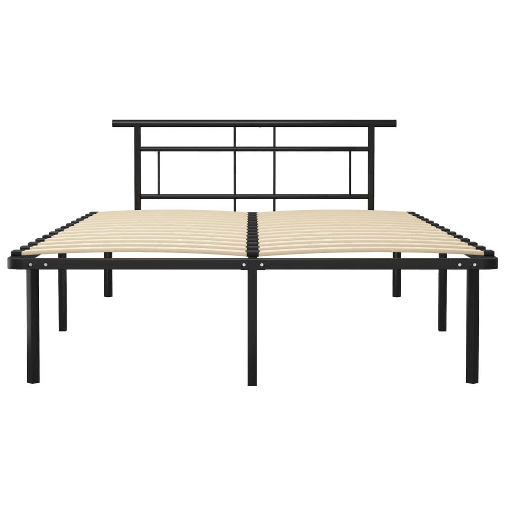 Bettgestell Schwarz Metall 140x200 cm