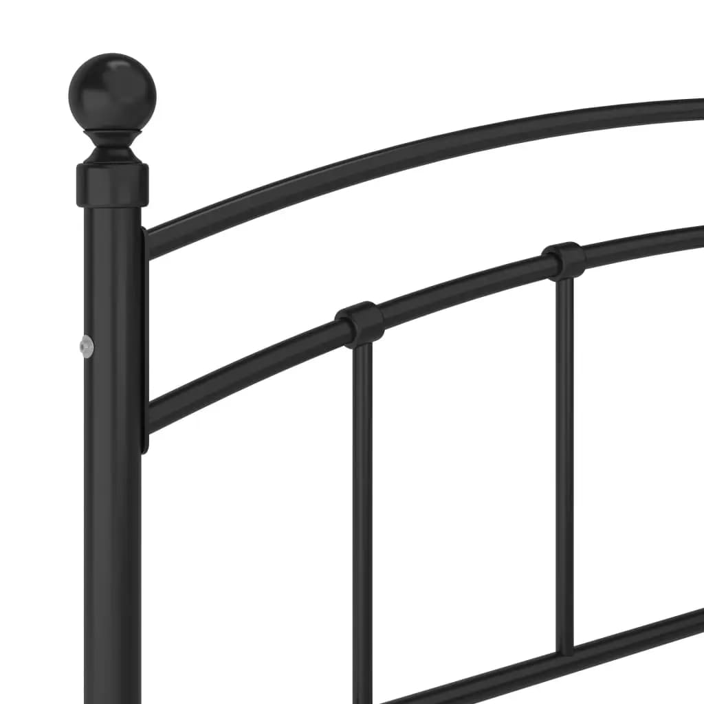 Bettgestell Schwarz Metall 160x200 cm
