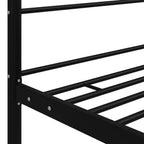 Himmelbett Schwarz Metall 90x200 cm