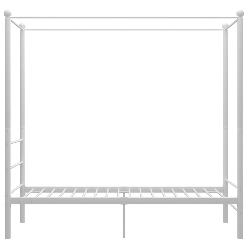 Himmelbett Weiß Metall 90x200 cm