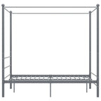 Himmelbett Grau Metall 120x200 cm