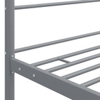 Himmelbett Grau Metall 120x200 cm