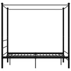 Himmelbett Schwarz Metall 140x200 cm