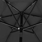 Sonnenschirm mit Aluminium-Mast 3-lagig Anthrazit 2,5 m
