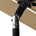 Sonnenschirm mit Aluminium-Mast 3-lagig Taupe 2,5 m