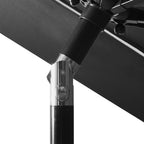 Sonnenschirm mit Aluminium-Mast 3-lagig Anthrazit 3 m