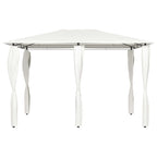Pavillon mit Pfostenabdeckungen 3x4x2,6 m Creme 160 g/m²